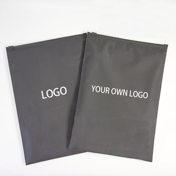 50-1000pcs Custom Matte Black Zip Lock Bags High Quality 