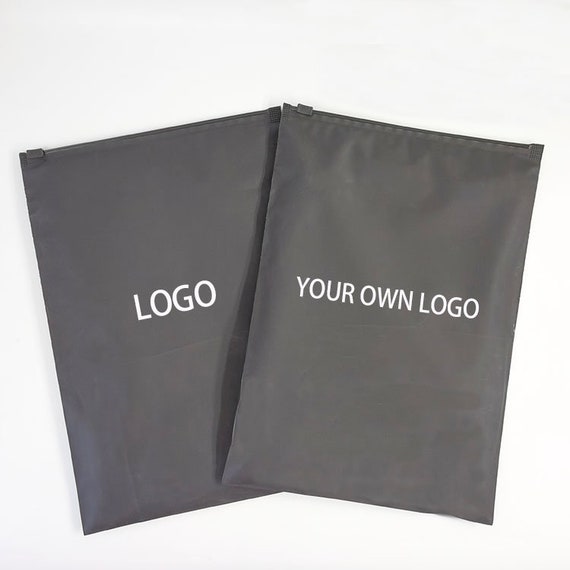 50-1000pcs Custom Matte Black Zip Lock Bags High Quality 