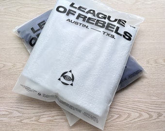 100 Custom logo Frosted Clothes Zipper  Self Sealing Bag Clothing Packaging Frosted Zipper Bags printed logo