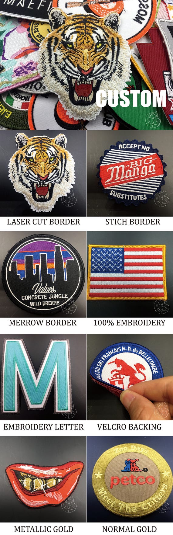 Custom Motorcycle Patches for Vest, Custom Embroidered Motorcycle