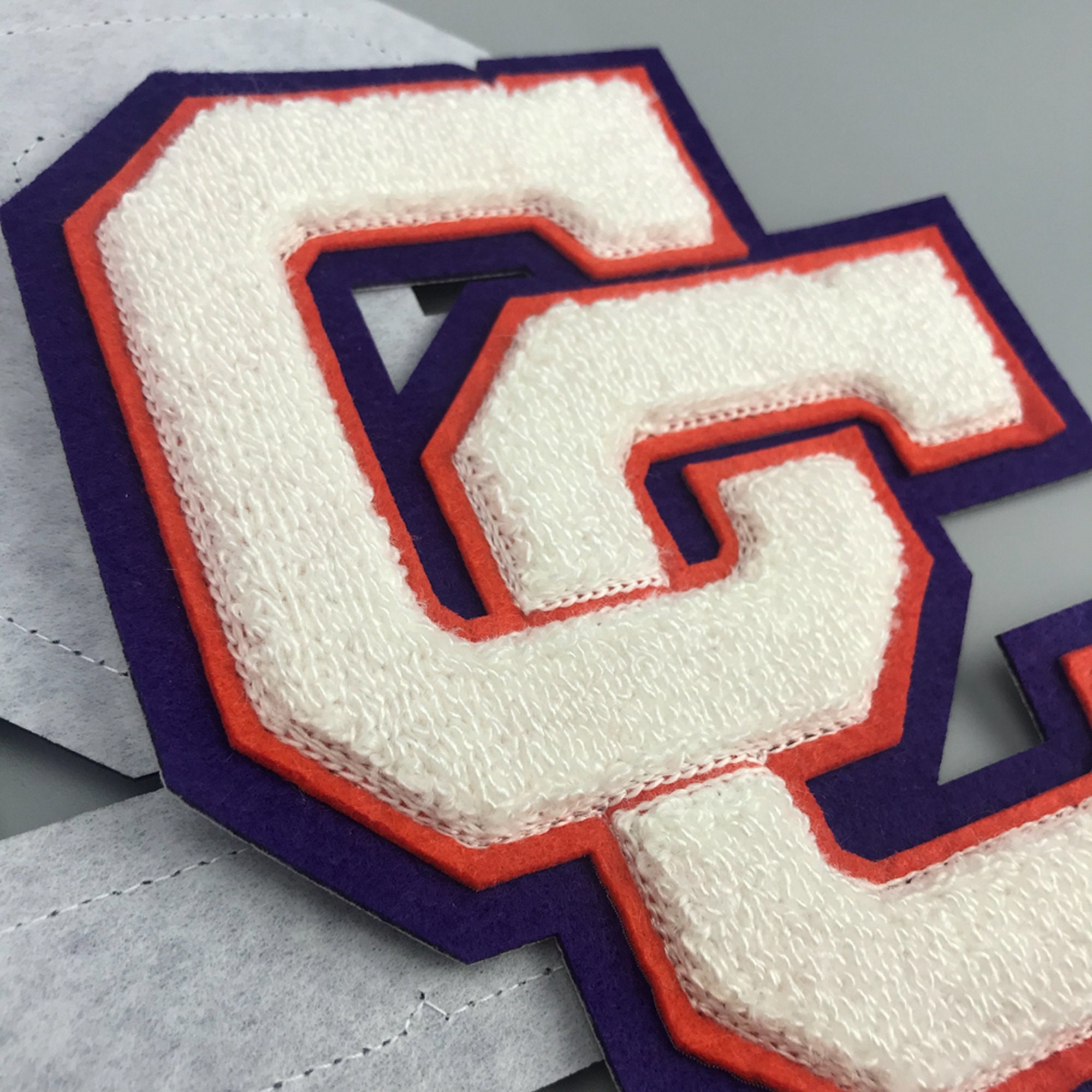 Free Sample Custom Heat Press Iron on Logo Embroidery Letter Chenille  Letters Patches for Hoodie - China Patches and Chenille Patches price