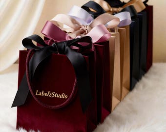 Custom Logo Luxury Craft Gift Packaging Printed Shopping Bag Kraft Paper Bags