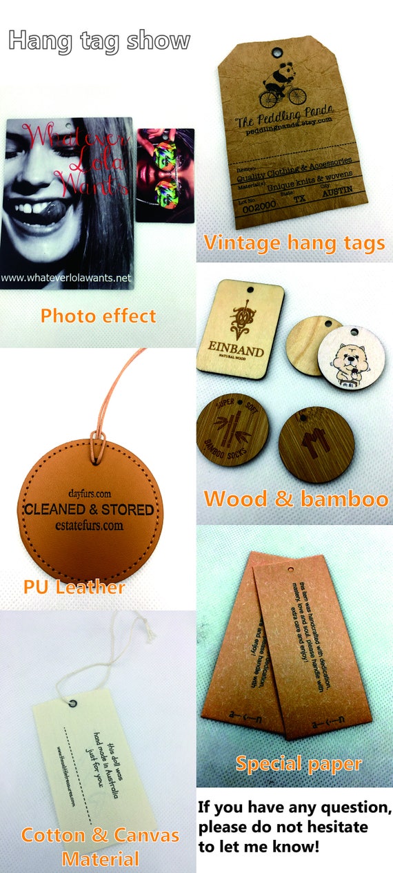 100 PCS Handmade Tags Kraft Paper Hang Tags 1.7'' Round Tags Craft