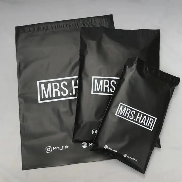 Custom Logo Black Poly Mailers: Clothing Packaging Bags