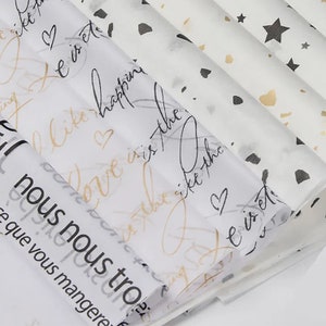 500PCS CUSTOM Tissue Paper, Custom Printed Tissue Paper, Custom Logo Tissue Paper, Personalized Tissue Paper for Gifts,  Bestseller