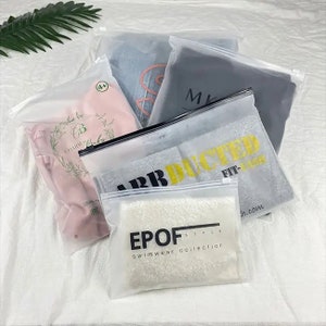 100-1000個カスタムフロストジッパーバッグ高品質プラスチックバッグカスタムパッケージングポリバッグ衣類ジッパーバッグポリメーラー用