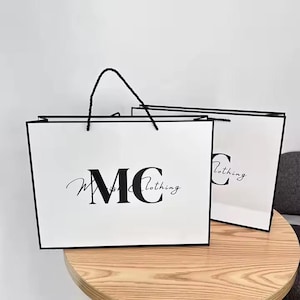 100 Custom paper bags with handles, custom shop bag with logo, custom shop bag, paper bags personalized, paper bags for shipping, shop bag