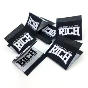 Woven labels, Custom woven labels, Custom sew on labels for clothing, cheap woven label, high quality woven label