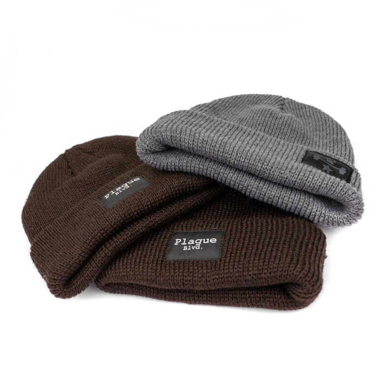 50pcs Custom woven label Beanie Hat/gray Winter Beanie/Beanie Etsy