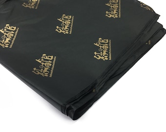 150 White Tissue Paper Sheets: Gold Logo Wrapping Paper