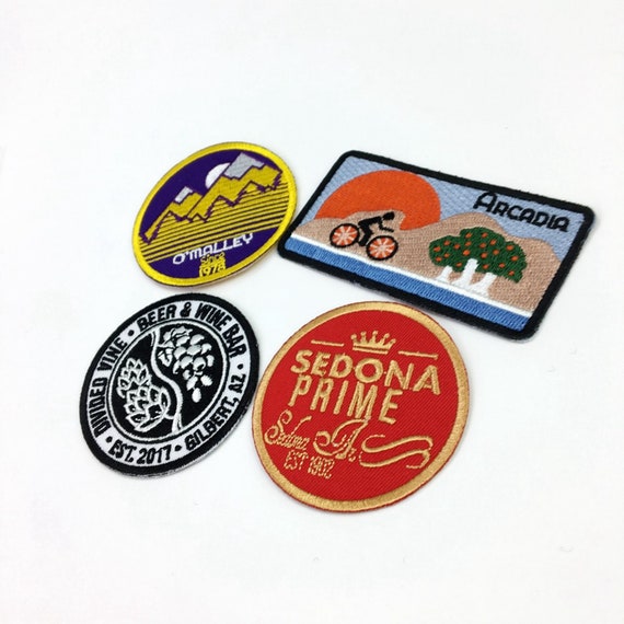 50 Custom Embroidery Patches , Custom Patches , Iron on Patches, Embroidery  Patches , Embroidered Patches, Wholesale Patches 