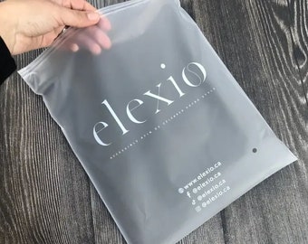 300 bolsas con cremallera esmeriladas personalizadas con logotipo, bolsas de ropa para ropa interior, juguetes, envases de maquillaje con logotipo impreso, bolsas personalizadas, bolsa Ziplock