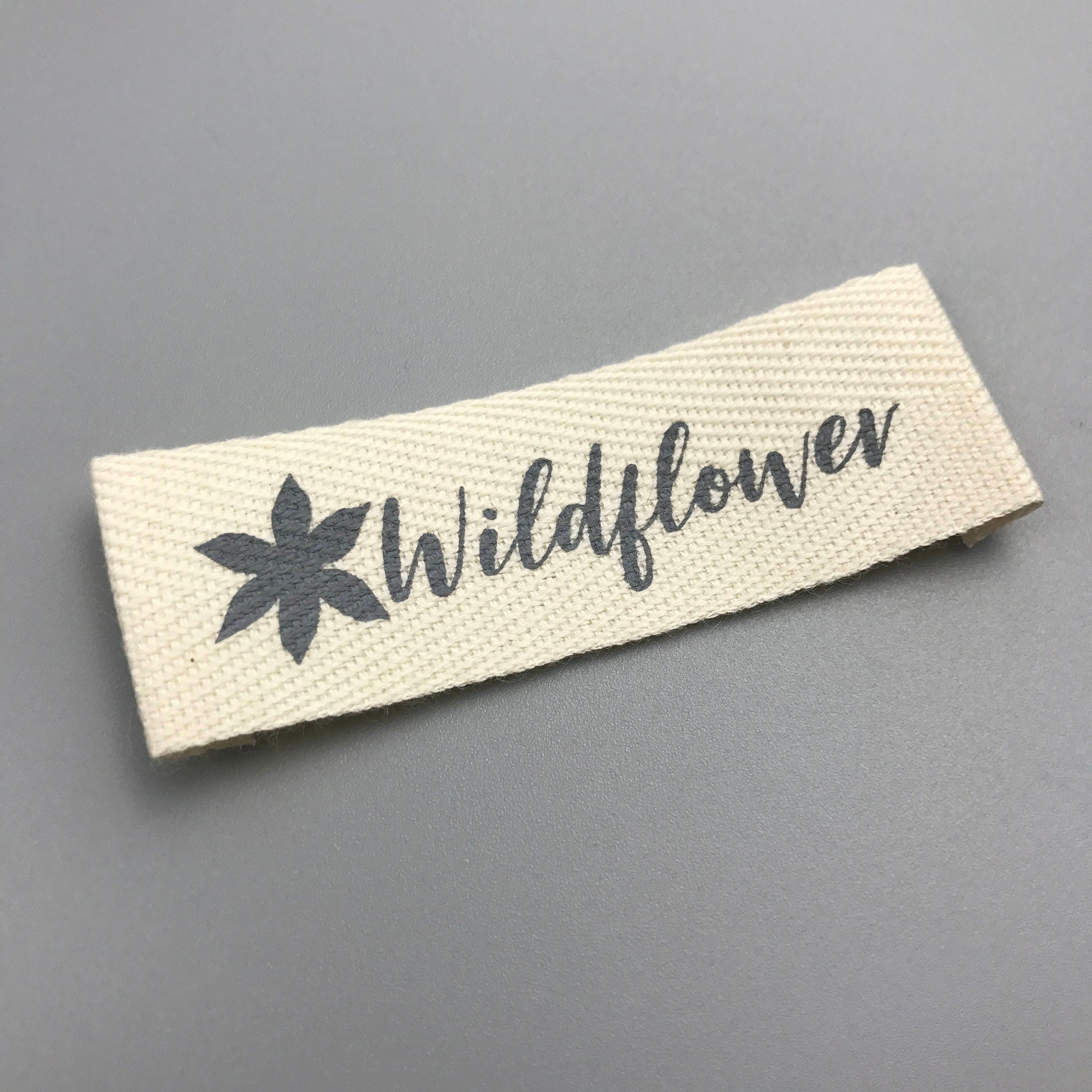 custom cotton printed label