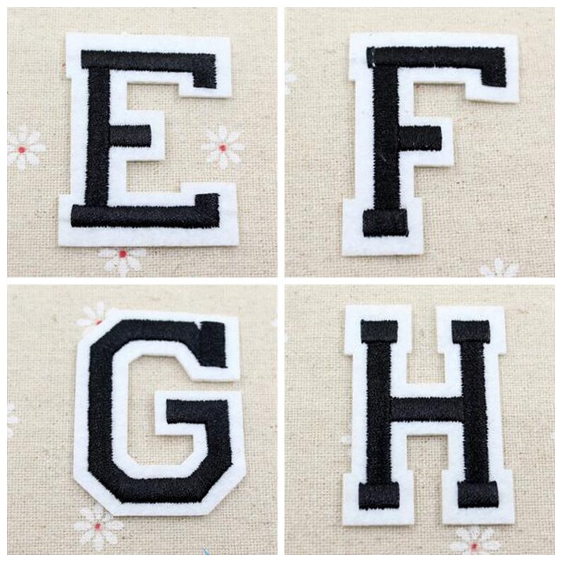Wholesale Letter Patches Embroidered Letter Patches Iron on Etsy