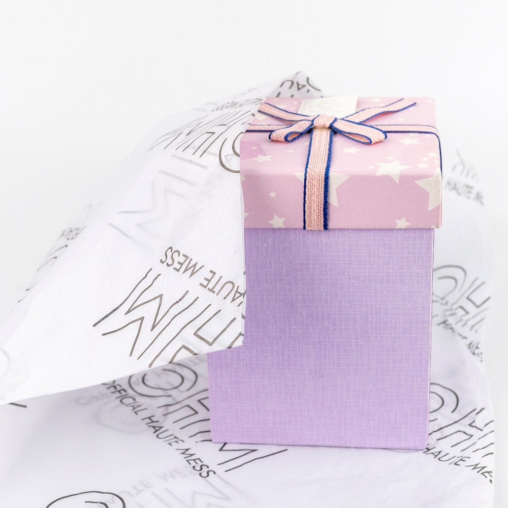 Papel de seda para envolver ropa, impresión personalizada con logotipo,  regalo de Boutique - AliExpress