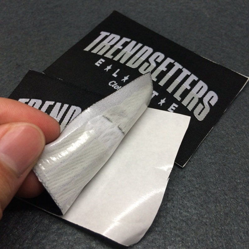 Custom Woven Stick on Backing Woven Labels High Quality Etsy