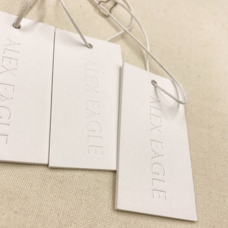 Custom Embossed Hang Tag Hang Tag Embossed Embossed Hang Tag Etsy