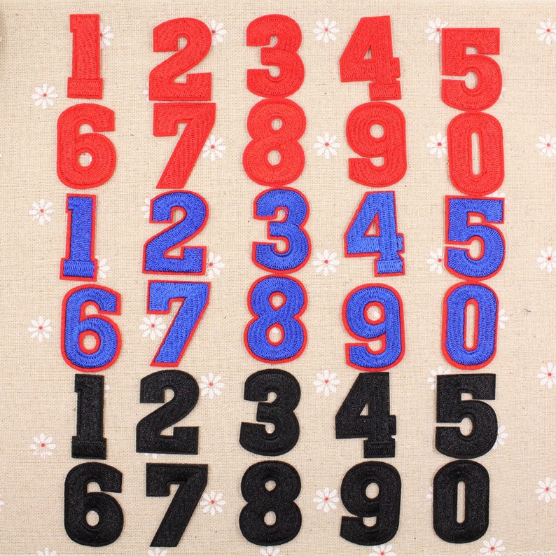 Wholesale embroidery number patches embroidered number patch Etsy