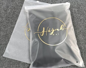 100-1000 Custom Frosted Zipper Bags, Clear Zipper Bag, High
