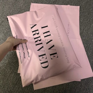 Bolsa de correo de polietileno rosa de 100 a 1000, lista para enviar o personalizada, bolsa de envío rosa con su diseño, bolsa de envío rosa personalizada, paquete rosa con su logotipo personalizado