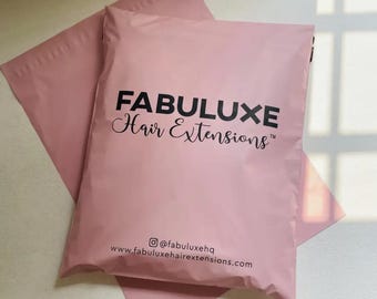 1000 Stück individuell bedruckte Kunststoff-Versandtaschen, pinke Versandtasche, bedruckte Versandtasche, rosa Versandtasche