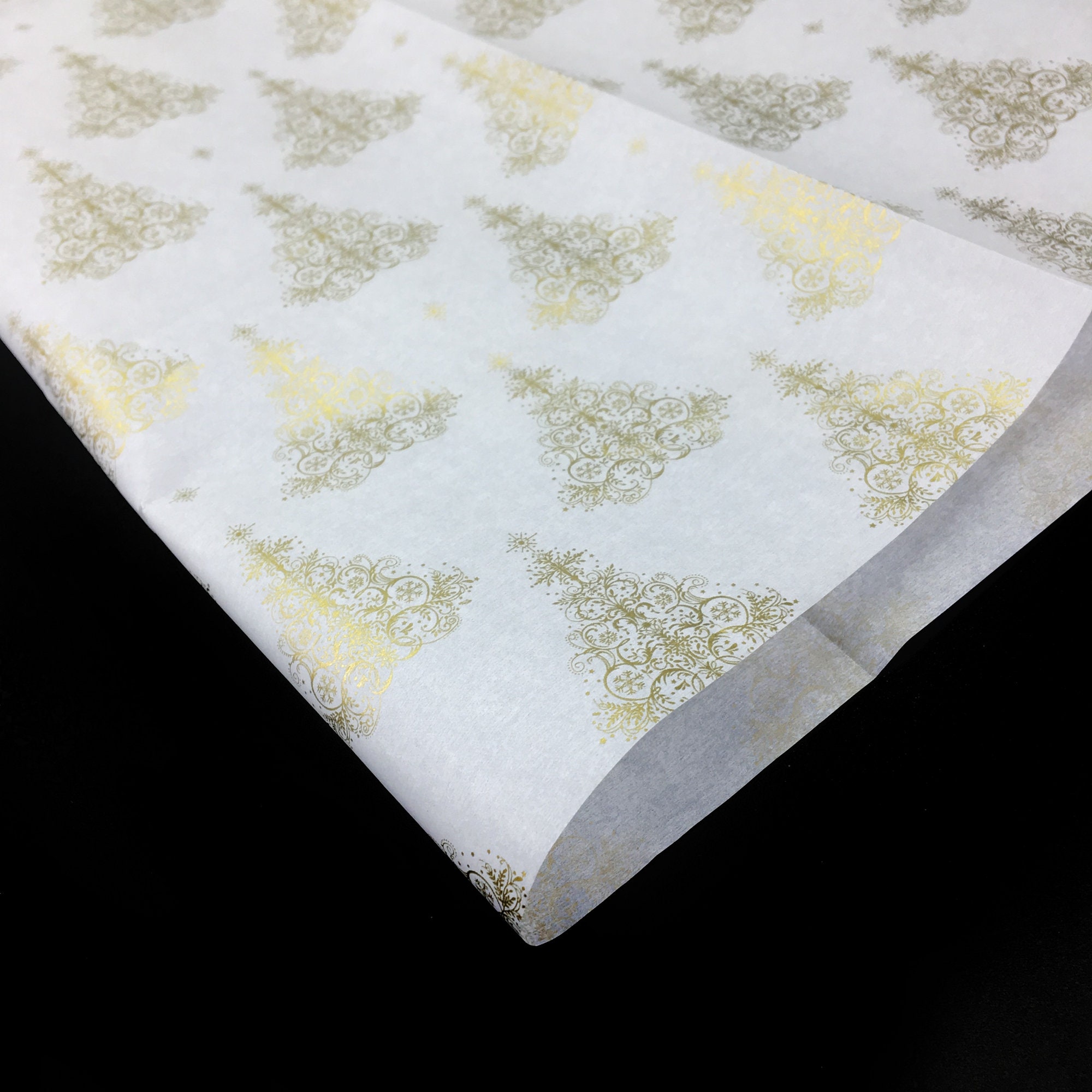 Luxury Flecked White & Gold Foiled Tissue Paper gift Etsy