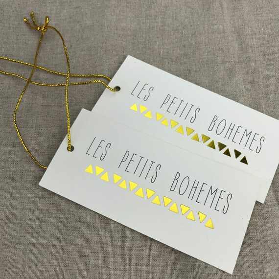 100Pcs Bijoux Marchandise Étiquettes Étiquettes de Prix élastique String Blanc Papier Kraft