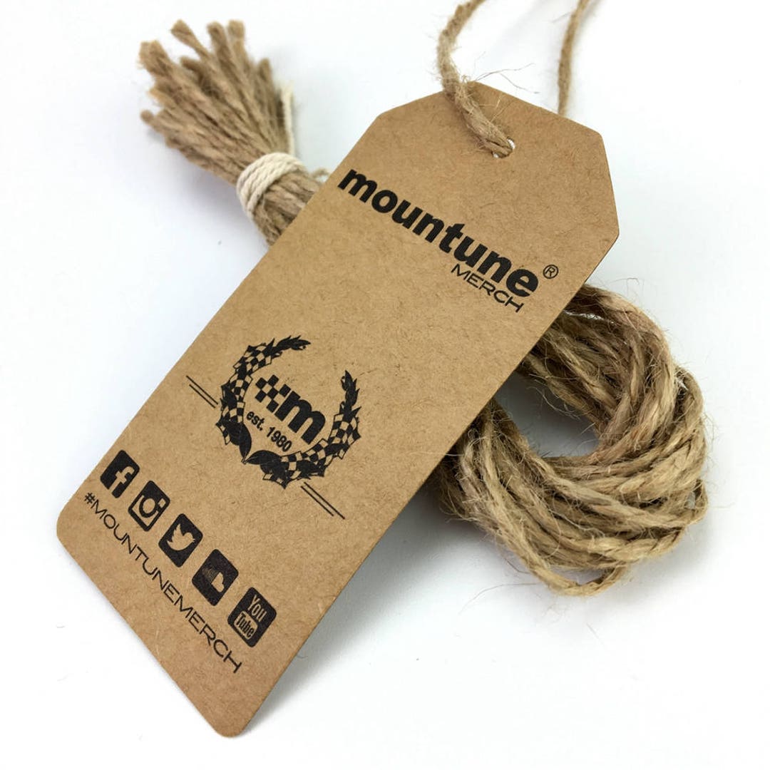 300 Custom Kraft Hang Tags, Kraft Paper Hang Tags, Kraft Tags for ...