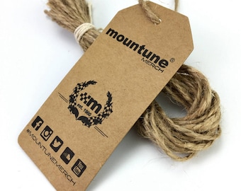300 Custom Kraft Hang Tags: Clothing Tags with Logo