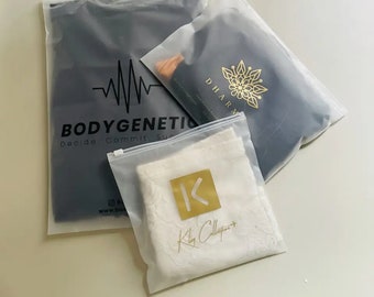 100 Custom Frosted Zipper Bags High Quality Plastic Bags Custom Packaging Poly bags Clothes Zip Bags for Poly Mailers