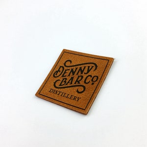 50 Custom Leather Patch With Iron on Backing Custom Patch for - Etsy