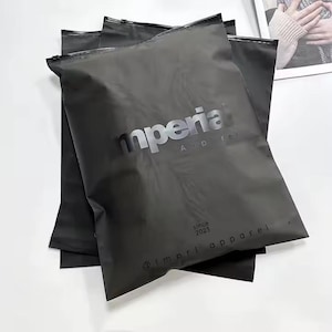 Borse con cerniera personalizzate nere opache e satinate, borse con cerniera trasparenti, borse di plastica di alta qualità, borse per abbigliamento da boutique