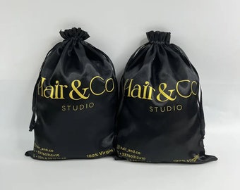 100Custom Satin Bundle Bag,Custom printed bulk satin hair storage bag,Satin Drawstring Dust Cover,hair extension packaging bag,custom logo