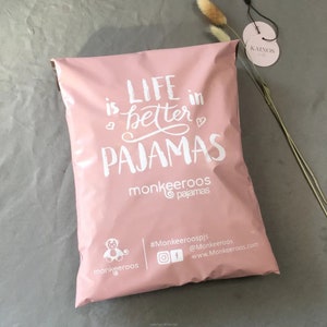 Bolsa de correo de polietileno rosa de 50 a 500 unidades, lista para enviar o personalizada, bolsa de envío rosa con su diseño, bolsa de envío rosa personalizada, paquete rosa con su logotipo personalizado