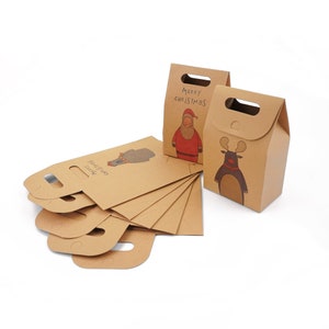 200pcs custom kraft box, kraft shipping boxes, paper box, gift boxes, food packaging bags, kraft  reusable bags with custom logo