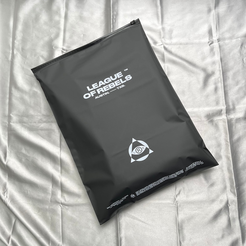 Black Zipper Bags With Logocustomized Clothing Bags for Etsy