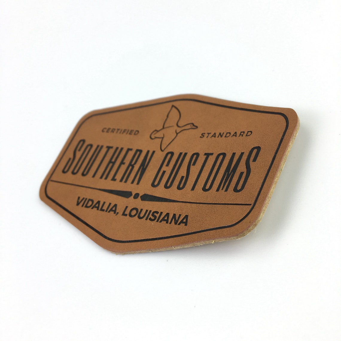 50 Custom Personalized Leather Patches With Logo Text or Etsy