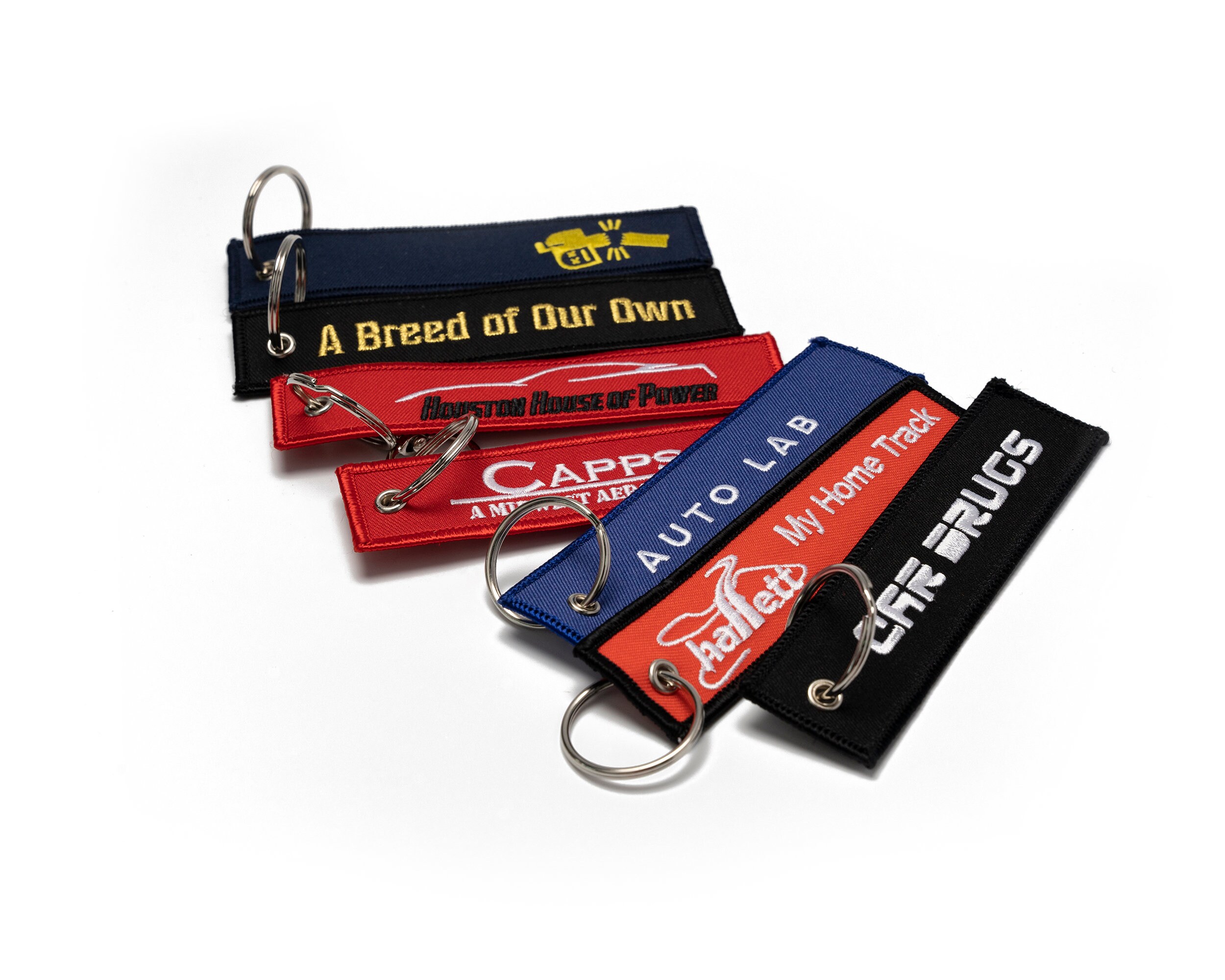 Portachiavi Personalizzato Con Nome Ricamato - Doppia Faccia, Per Valigie, Zaini E Borse, 18 Cm - Foto 4