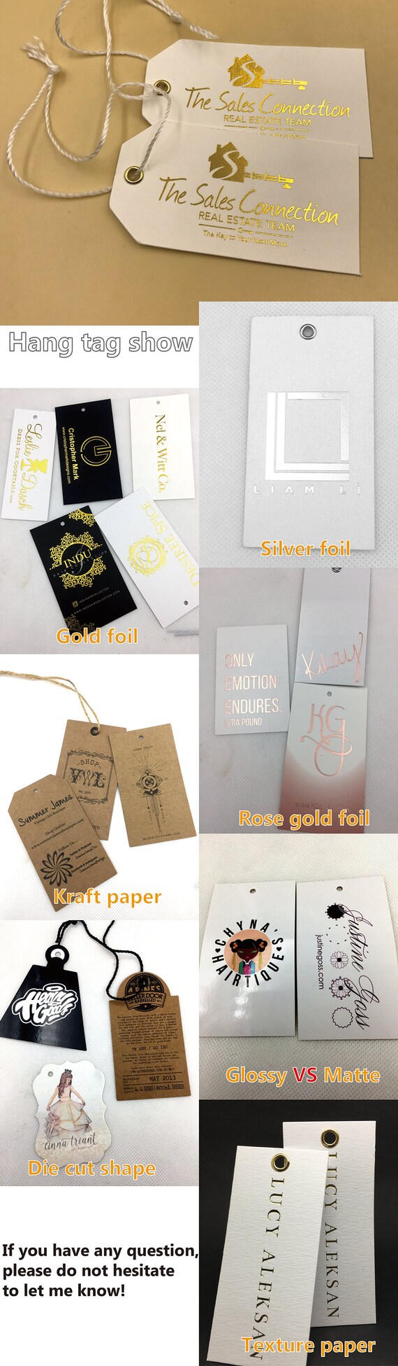 Hangtags custom hangtags for clothing logo hangtags Etsy