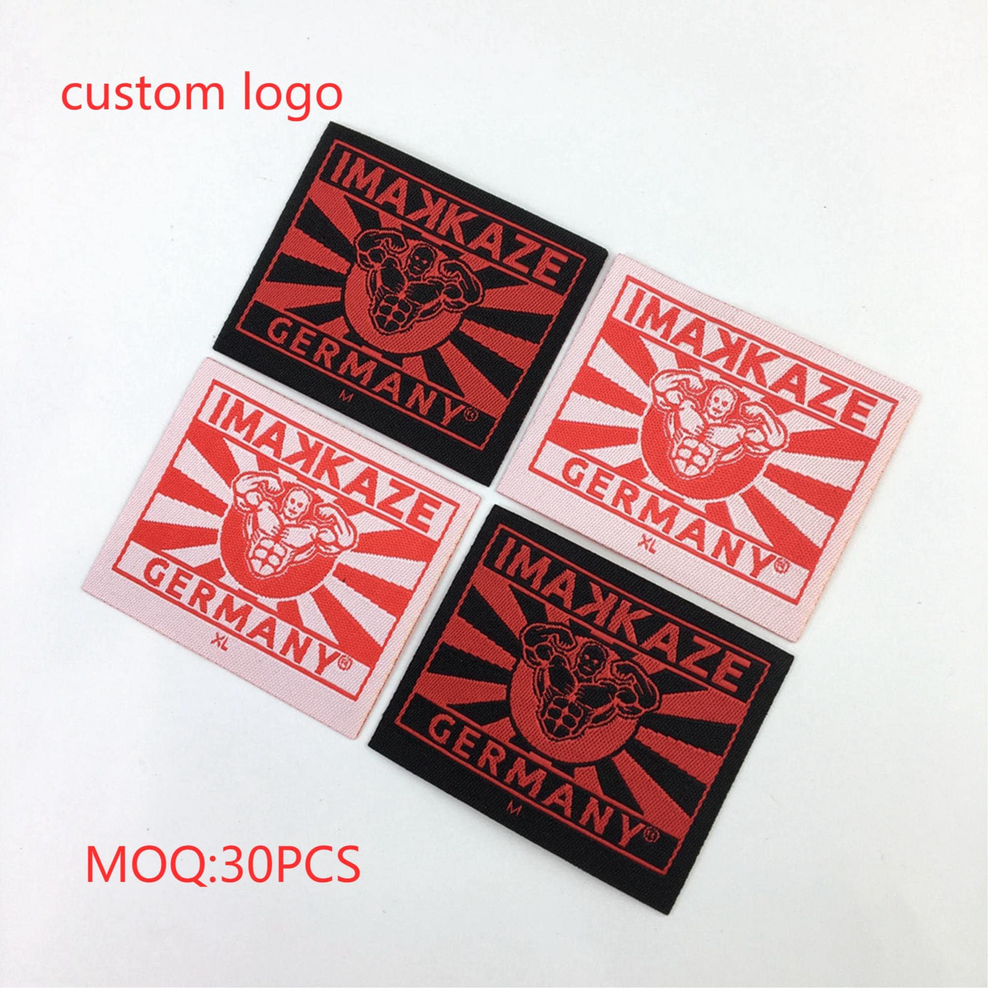 1000 Custom Fold Over Black Satin Tags, Custom Logo Black Labels, Clothing  Brand Tags 