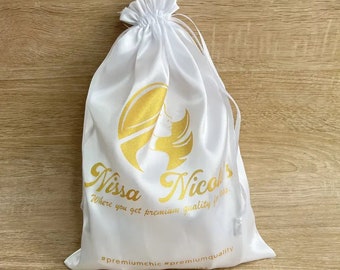 100 Custom Hair Extension Bags,Boutique Underwear packagingBags,Hair Bags for Bundles Custom With Logo,Hair bags for Wig,Product Packaging