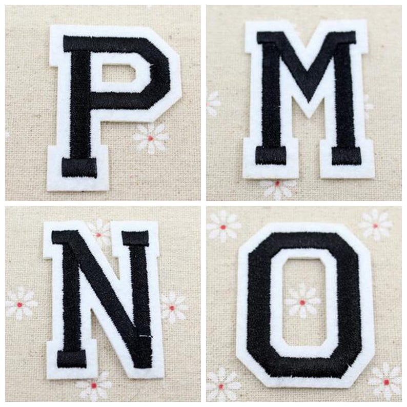 Wholesale Letter Patches Embroidered Letter Patches Iron on Etsy