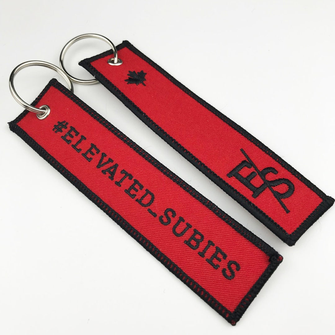 Custom Embroidered Keychain: Personalized Text, Logo, or Design - Etsy