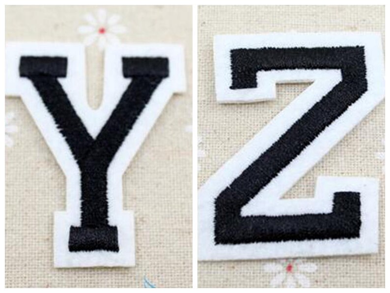 Wholesale Letter Patches Embroidered Letter Patches Iron on Etsy
