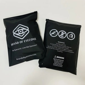 アパレル用カスタムマットブラックプラスチック包装ジッパーバッグスライダーフロストプリントジッパーポーチ衣類ジッパーバッグ（窒息警告付き）