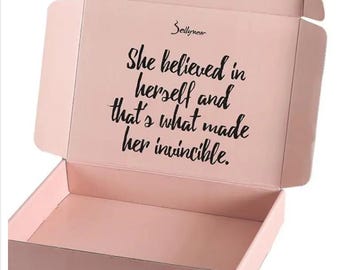 10 scatole di cartone bianche personalizzate per spedizioni postali, scatole postali personalizzate per aziende/baby shower/damigelle d'onore, spedizione rapida, ecologiche