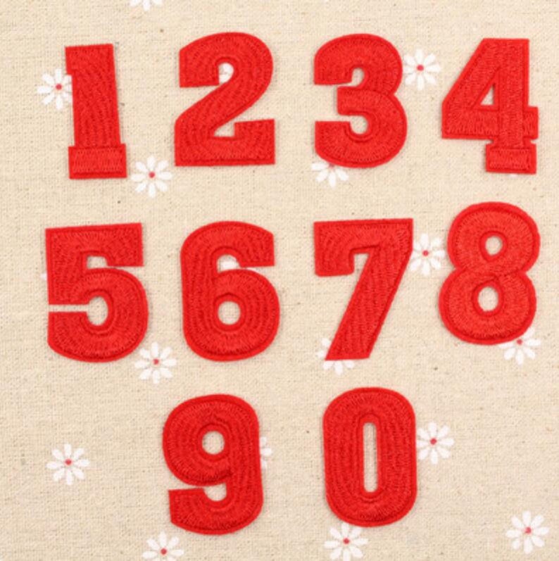 Wholesale embroidery number patches embroidered number patch Etsy