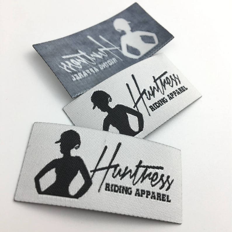 Custom Ironon Woven Labels Name Labels Ironon Clothing Etsy