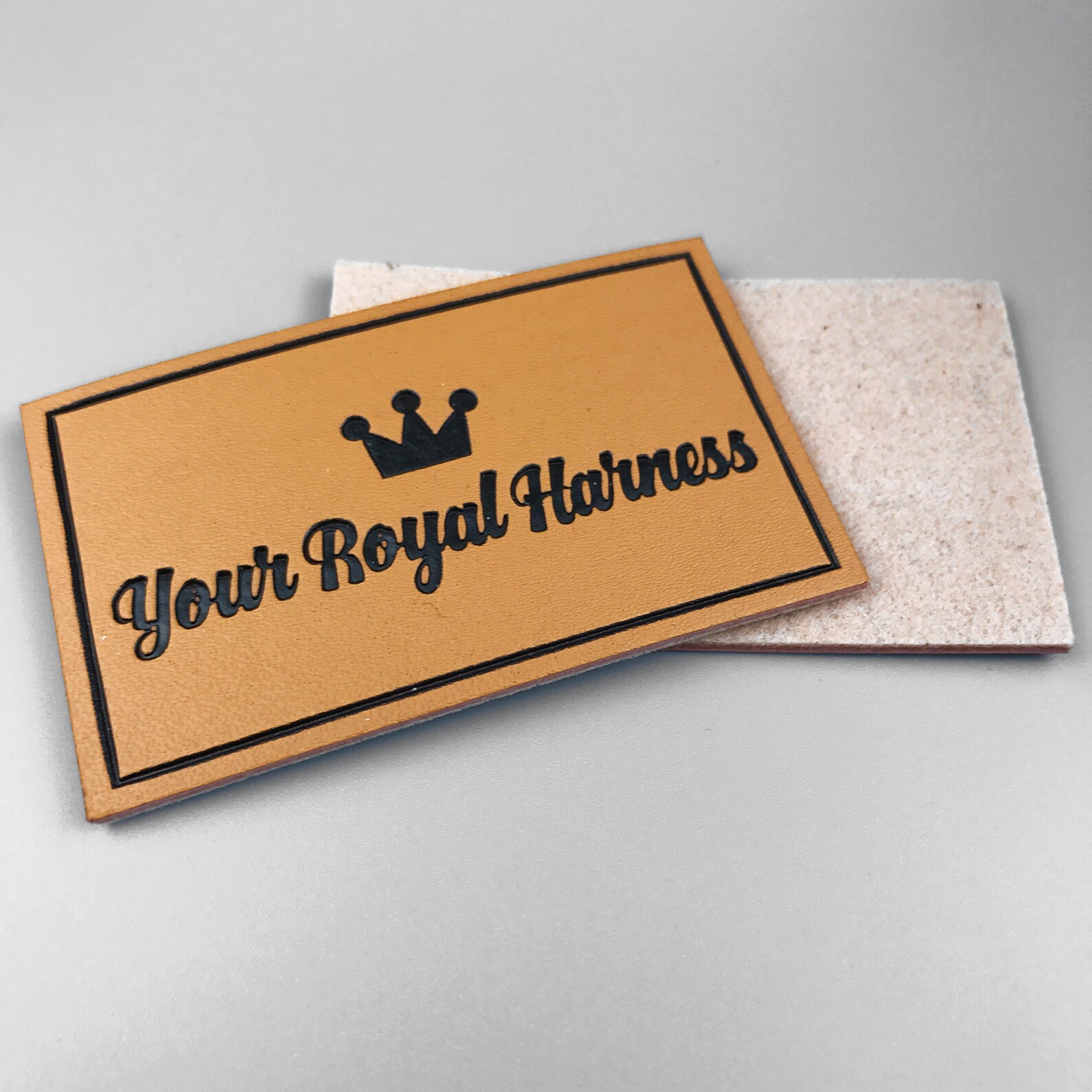 50 Custom Personalized Leather Patches With Logo Text or Etsy