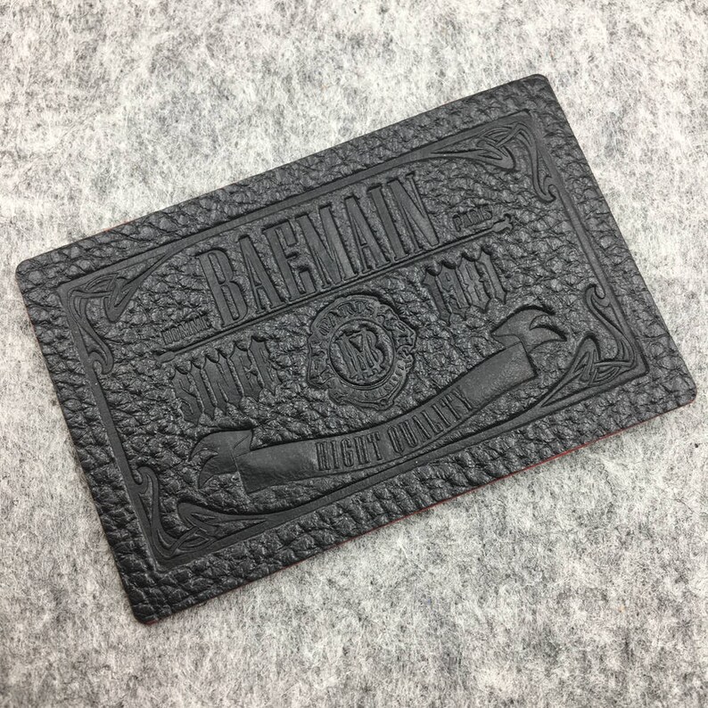 Custom Fake Leather Label Fake Leather Patches Fake Embossed Etsy